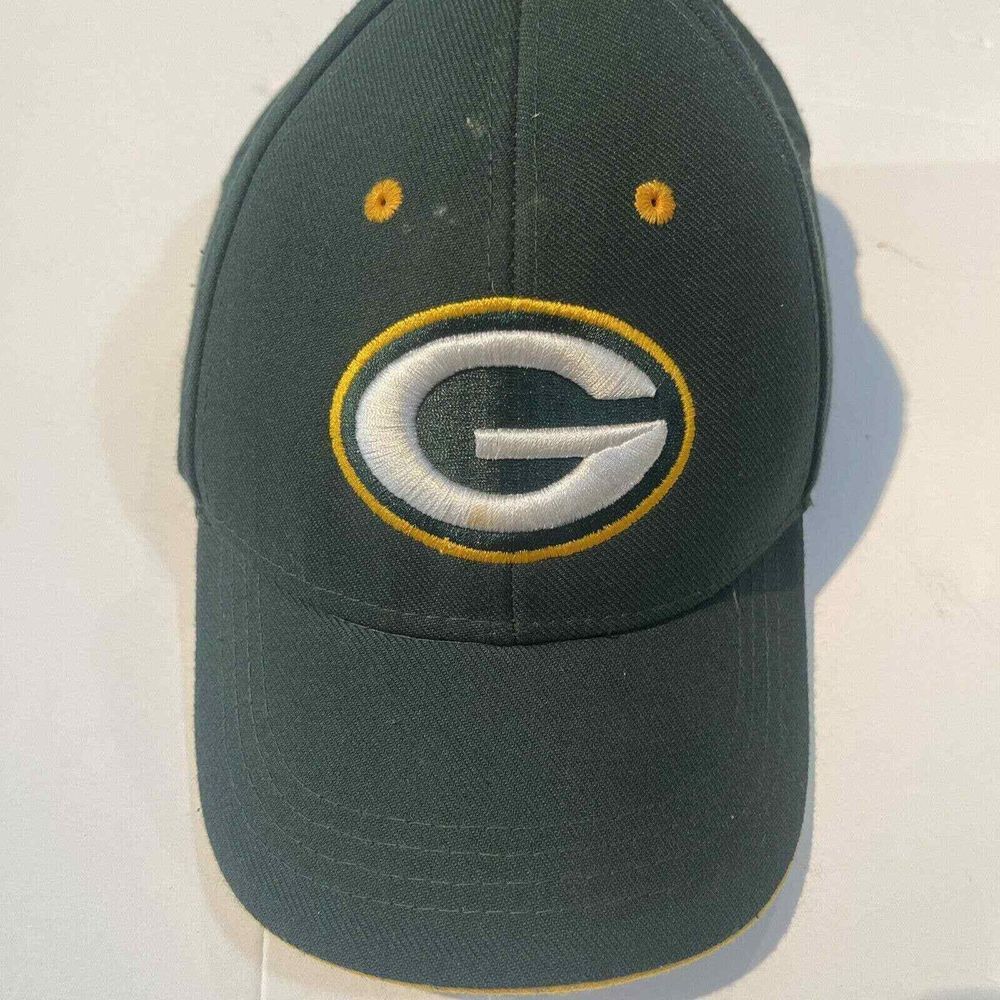 NFL Fan Favorite Kids Adjustable Green‎ Bay Packers Green Hat Cap